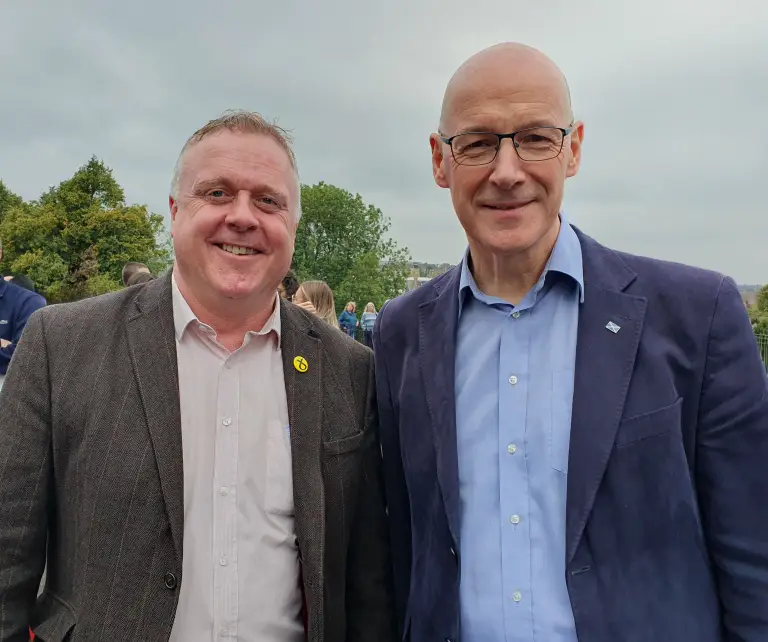 Bob Doris with John Swinney